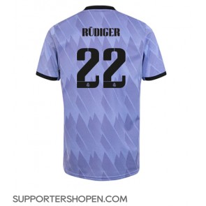 Real Madrid Antonio Rudiger #22 Borta Matchtröja 2022-23 Kortärmad